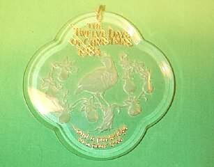 1984 12 Days Of Christmas #1 - Partridge Pear Tree - MNT Hallmark Ornament