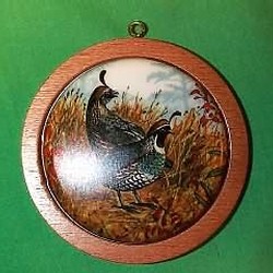 1985 Holiday Wildlife #4 - California Partridge Hallmark Ornament
