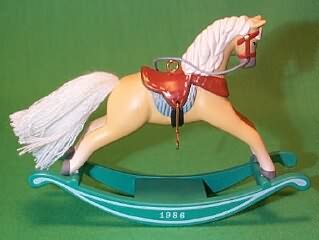 1986 Rocking Horse #6 - Palomino Hallmark Ornament