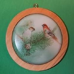 1988 Holiday Wildlife #7f -  Purple Finch Hallmark Ornament