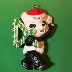 1989 Childs 4th Christmas - Bear Hallmark Ornament
