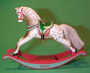 1990 Rocking Horse #10 - Appaloosa - DB Hallmark Ornament