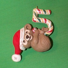 1991 Childs 5th Christmas - Bear Hallmark Ornament