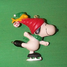 1992 Snoopy And Woodstock Hallmark Ornament