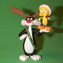 1993 Lt - Sylvester And Tweety Hallmark Ornament