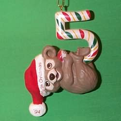 1994 Child's 5th Christmas - Bear Hallmark Ornament