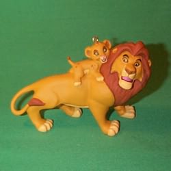1994 Disney - Lion King - Mufasa And Simba Hallmark Ornament