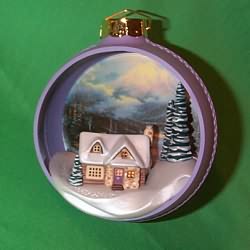 1997 Thomas Kinkade - Warmth Of Home Hallmark Ornament