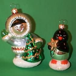 1998 Frosty Friends - Blown Glass Hallmark Ornament