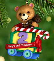 2000 Baby's 2nd  Christmas- Bear Hallmark Ornament