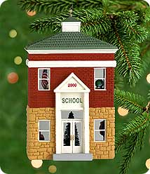 2000 Nostalgic Houses #17 - Schoolhouse Hallmark Ornament