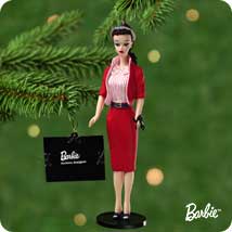 2001 Barbie - Debut #8 - Busy Gal Hallmark Ornament
