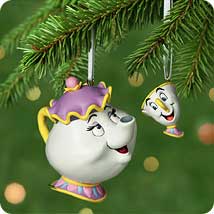 2001 Disney - Mrs. Potts And Chip Hallmark Ornament