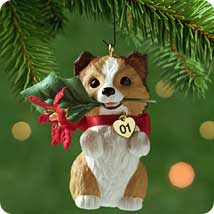 2001 Puppy Love #11 - Sheltie Hallmark Ornament