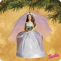 2002 Barbie - Bride - Brunette Hallmark Ornament