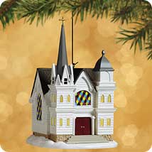 2002 Candlelight Services #5 - Country Church Hallmark Ornament