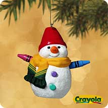 2002 Crayola - Rainbow Snowman Hallmark Ornament