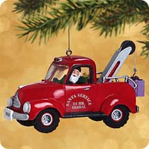 2002 Here Comes Santa #24 - Tow Truck Hallmark Ornament