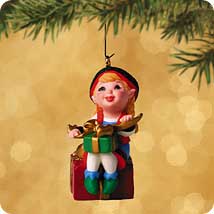2002 Santa's Big Night - Curius The Elf Hallmark Ornament