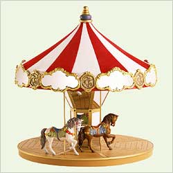 2004 Carousel Display Stand Hallmark Ornament