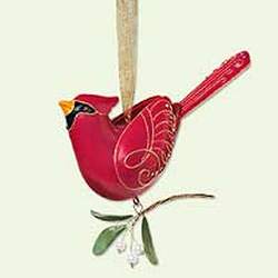 2005 Beauty Of Birds #1 - Northern Cardinal - No Card - MNT Hallmark Ornament
