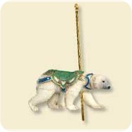 2007 Carousel  Ride #4 - Grand Polar Bear Hallmark Ornament