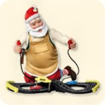 2007 Toymaker Santa #8 - Race Track Hallmark Ornament