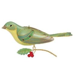 2012 Beauty Of Birds  - Lady Painted Bunting Limited Hallmark Ornament