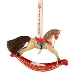 2013 Forty Years Of Memories - Rocking Horse Hallmark Ornament